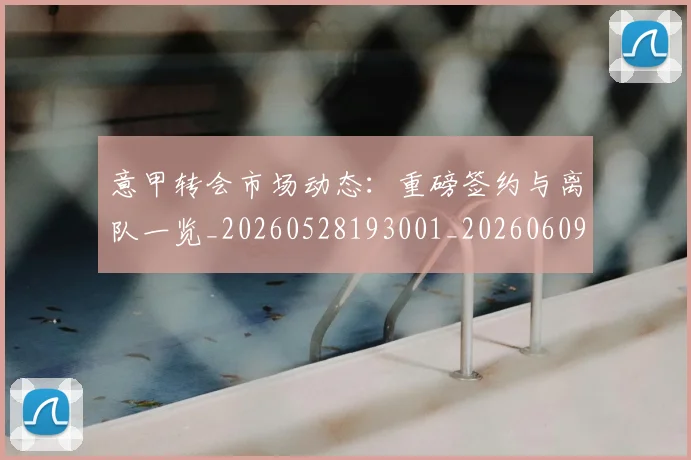 意甲转会市场动态：重磅签约与离队一览_20260528193001_20260609195819